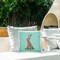 Bunny Wearing Crown Design by Amelia Noyes Outdoor Printed Pillow